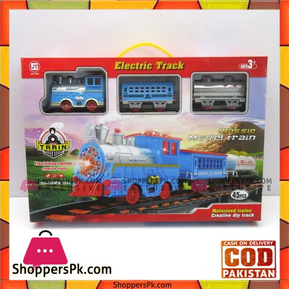 Kids Playing Electric Classic Model Train