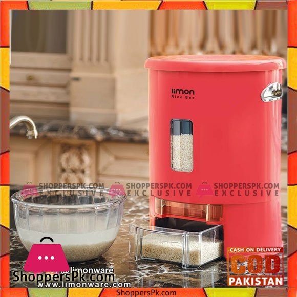 Limon Rice Box - Rice Container - Rice Storage Box - Floor Storage Box 10 Liter