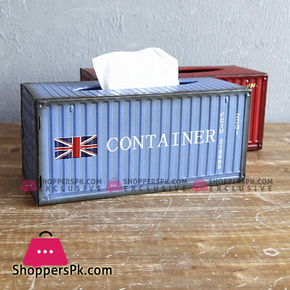 Mini Shipping Container Tissue Box Thats Made From Actual Metal