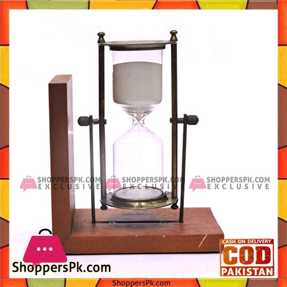 60 Minutes Hourglass Sand Timer with Wooden Base 2pcs Set