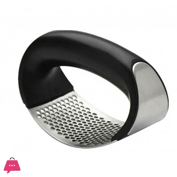 Garlic Press Stainless Steel Garlic Crusher Kitchen Kit With Plastic Handle