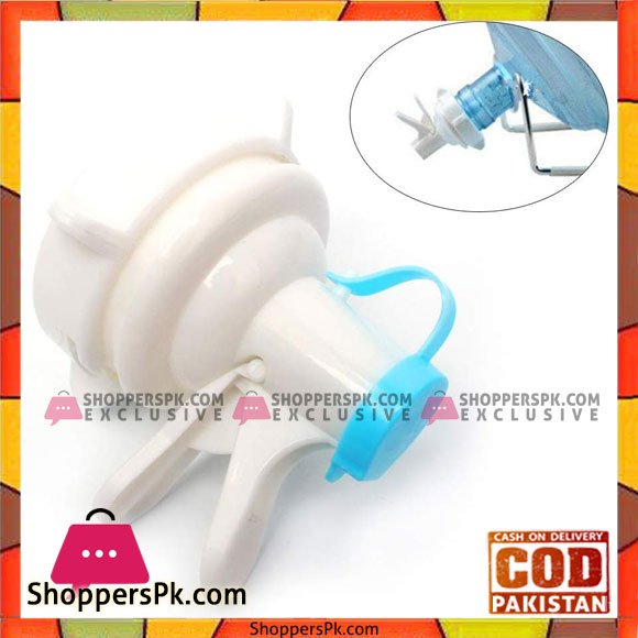 Water Dispenser Valve 55mm Non Threaded Crown Top Jug - Gallon Water Bottle Cap Reusable Plastic Spigot Faucet - Includes Lid Dirt Protector