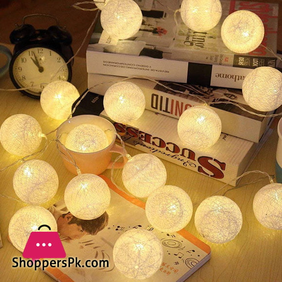20LEDs 10 Feet Wool Balls Fairy Lights
