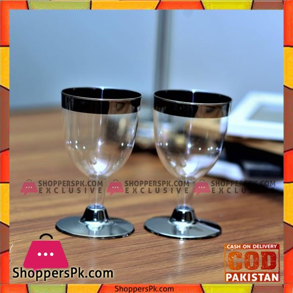 Aclyric Plastic Disposable Glass Pack of 6