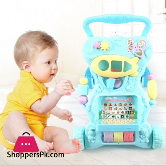 Baby Toddler Rider Push Infant Child Multi-Functional Walking Walker Anti-Rollover Adjustable Height 6-18 Months