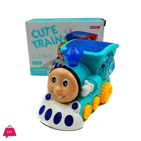 Cute Train with Cool Rotating Light Ball