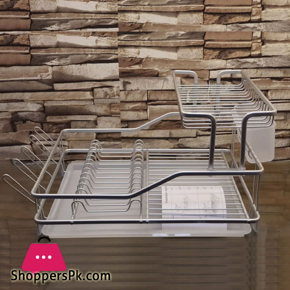DOUBLE TIER NO-RUST DISH DRAINER