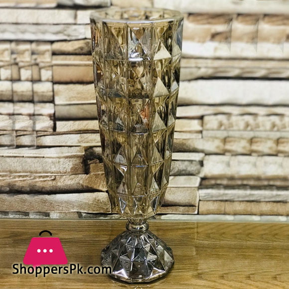 Decorative Glass Crystal Flower Vase 6-1