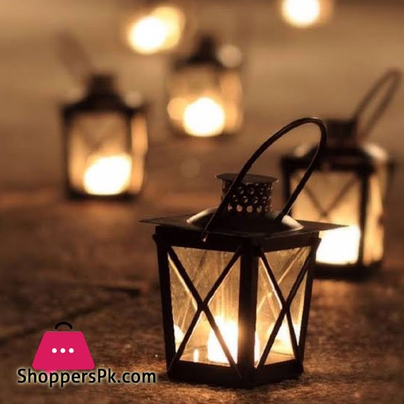 Home Decoration Meni Candel Stand Black