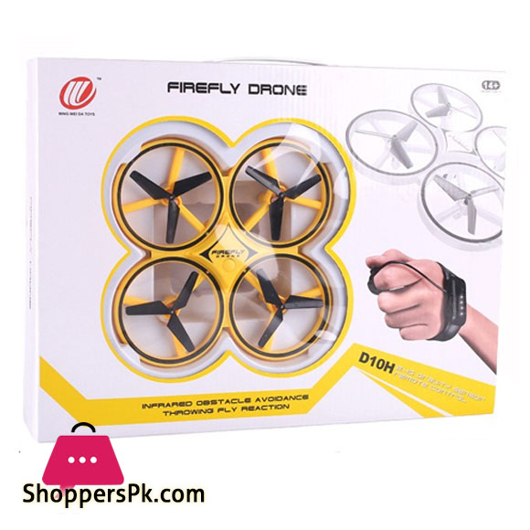 Kids Playing Firefly Drone Hand Control
