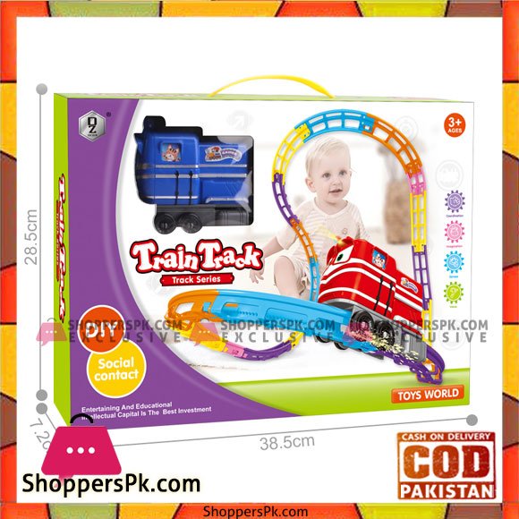 Kids Playing Track Train Series Toy