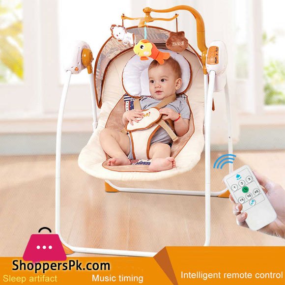 New Primi Model Auto-Swing Baby Crib Electricity Large Space with Bluetooth Mattress and Sleeping Bed for Newborns S282PT S282PT