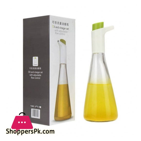 Oil Vinegar Bottle With Adjustable Flow Control Oil Dispenser 350 ML