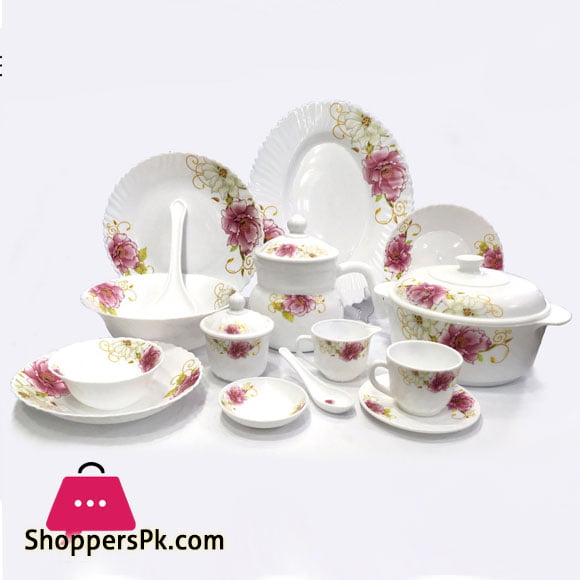 Opal Glassware 72 Pieces Dinner Set, Oven and Microwave Safe