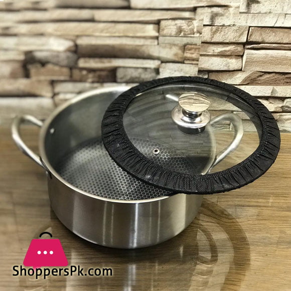 PYREX FRANCE STAINLESS STEEL COOKING POT 26 - CM