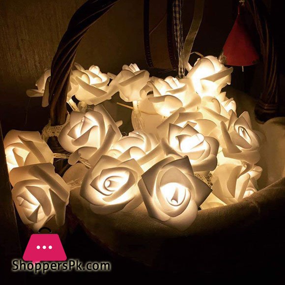 Romantic Rose Design 20 LED String Lights Fairy Light 8 Feet