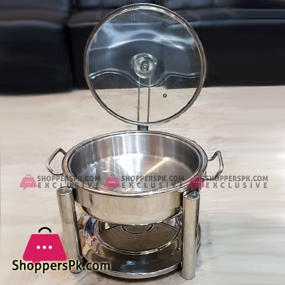5 Liter Standard Oval Chafing Dish with Glass Lid