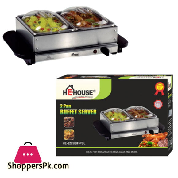 He-House 2 Pan Electric Buffet Server HE-2225