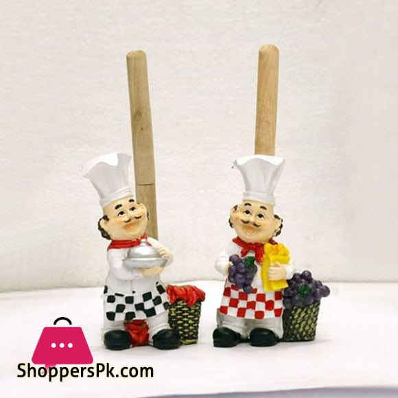 Italian fat Chef Tissue Roll Holder