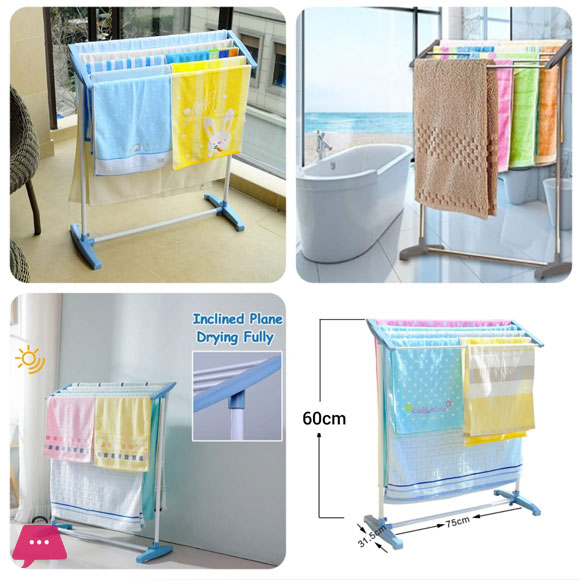 Multi-Function Folding Clothes Rack Laundry Hanger