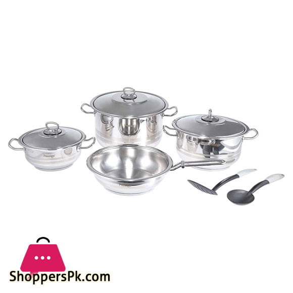 Prestige Stainless Steel Cookware 9Pcs Set - 7001