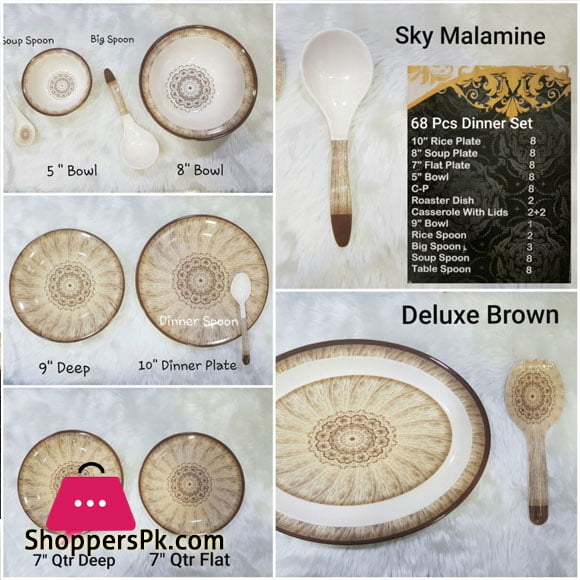 Sky Melamine 68 Piece Dinner Set