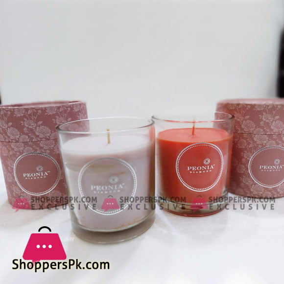 1Pcs Peonia Diamond Scented Cup Candel Made in UK