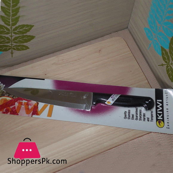 Kiwi Thailand Made 7.5 Inch Chef Knife Plastic Handle Stainless Blade 1 - Pcs