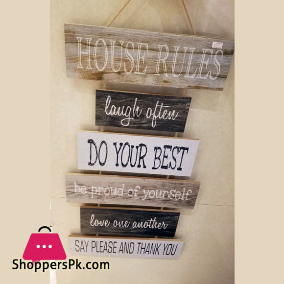 Wall Hanging House Rules