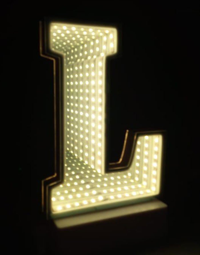 3D Effect Alphabet Latter LED Tunnel Bell Alphabets Decoration Night Light