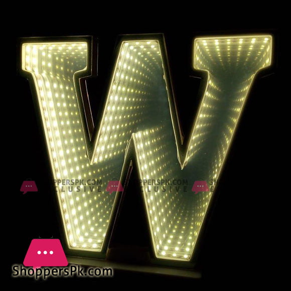 3D Effect Alphabet Latter LED Tunnel Bell Alphabets Decoration Night Light