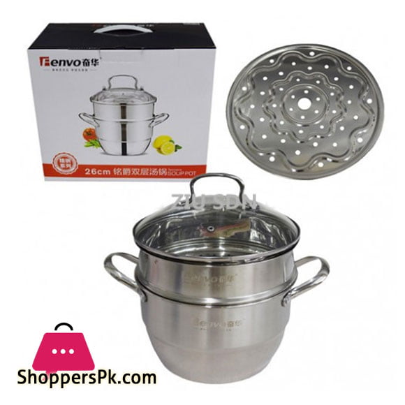 FENVO 28-CM Two Tiers Steam Cooker