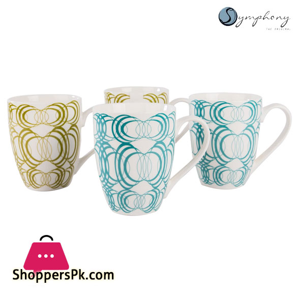 Symphony Alfresco Cucina Mug Set 4 300-ML #SY6053