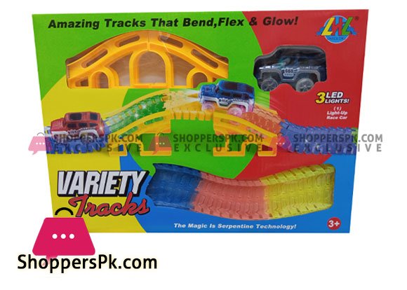 Variety Tracks 3Led Lights 168 Pcs of Glow Tracks