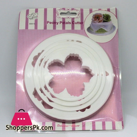 Big Peony Petals Cutter Gum Paste Flowers Cake Decorating Cutter 4-Pcs