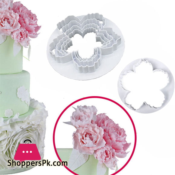 Big Peony Petals Cutter Gum Paste Flowers Cake Decorating Cutter 4-Pcs