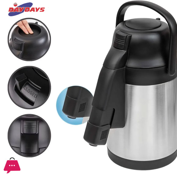 DayDays Air Pot Flask 3.5 Liter S/s Vacuum Jug