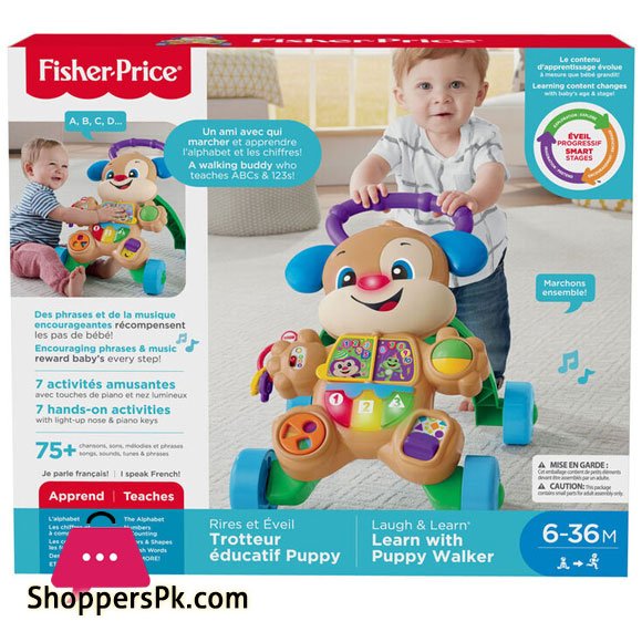 Fisher-Price Laugh & Learn Smart Stages Learn with Puppy Walker - French Edition