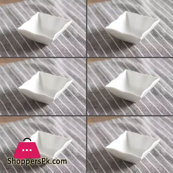 Imperial collection Ceramic Bowls-Set of 6-White-2.8 Inch
