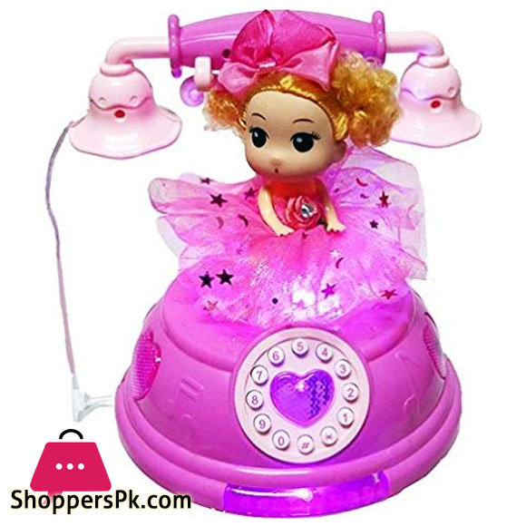 Dream Princess Colorful Glare Wonderful Music Dream Telephone with 3D Light