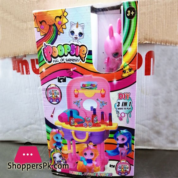 Poopsie Full Of Surprises Dresser,Suitcase,Toy Car For Kid