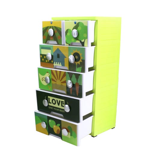 4+2 DRAWERS HANDLE LOVE 2105B