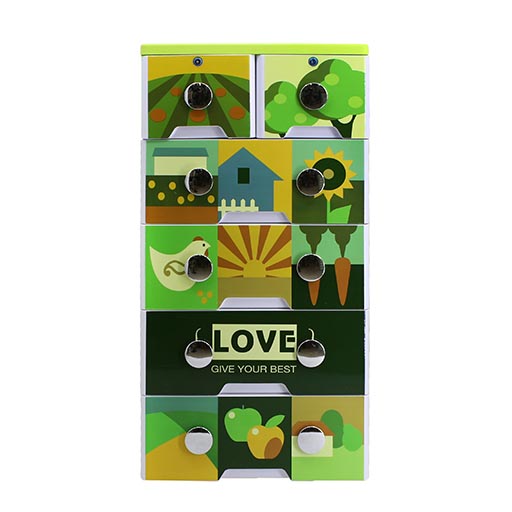 4+2 DRAWERS HANDLE LOVE 2105B