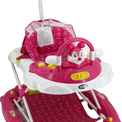 WALKER WITH ROCKER RABBIT PINK 3290E-908