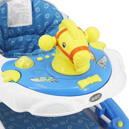 WALKER WITH ROCKER HORSE BLUE 3290A-277