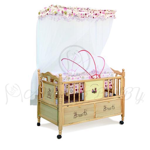 BABY WOODEN COT 538-1 M&B
