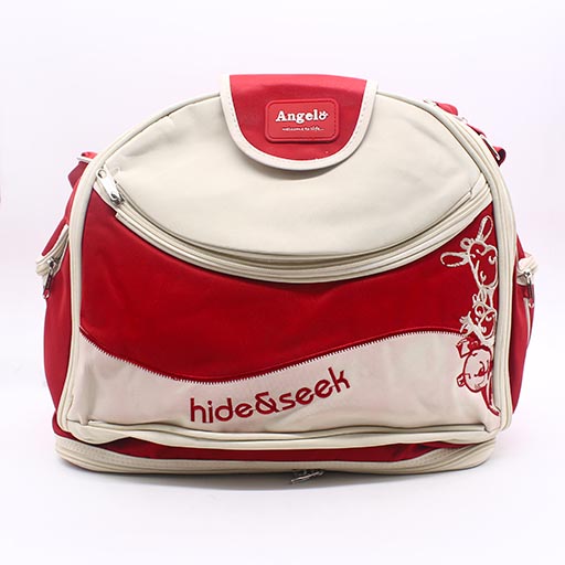 BABY BAG ANGELA HIDE & SEEK RED & BROWN 8836