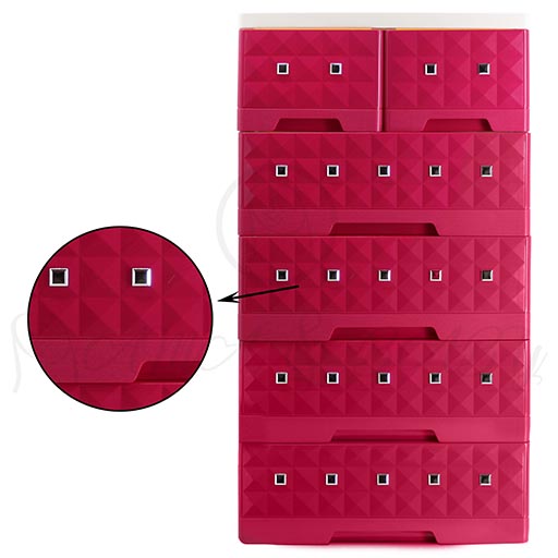 4+2 DRAWERS BUTTON 8175