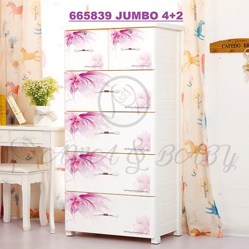 4+2 JUMBO DRAWERS ROMANTIC FLOWER 665839