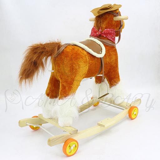 ROCKING HORSE WITH WHEEL MEDIUM 01+M